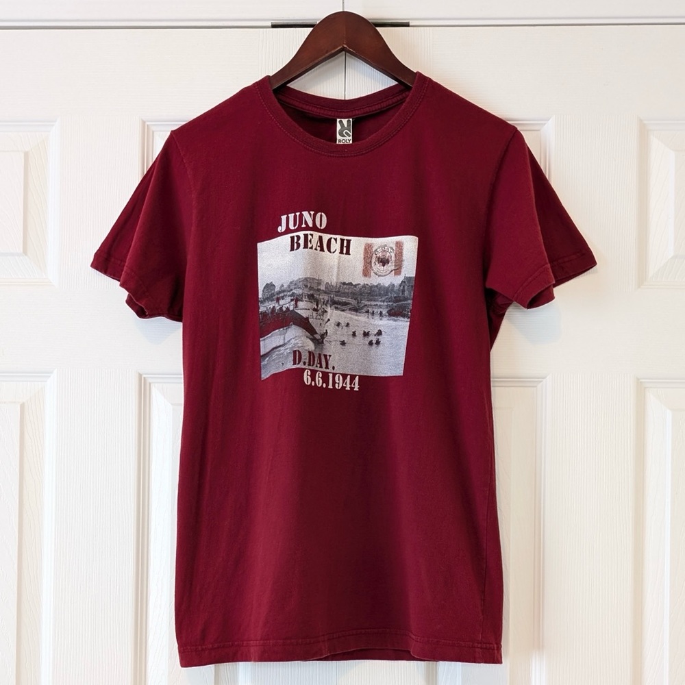 100% Cotton Size L Juno Beach D-Day WW2 Men’s T-Shirt
